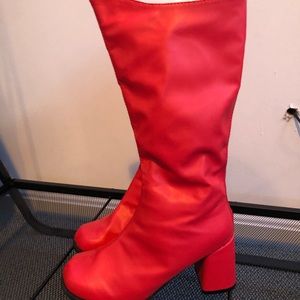 Red costume boots